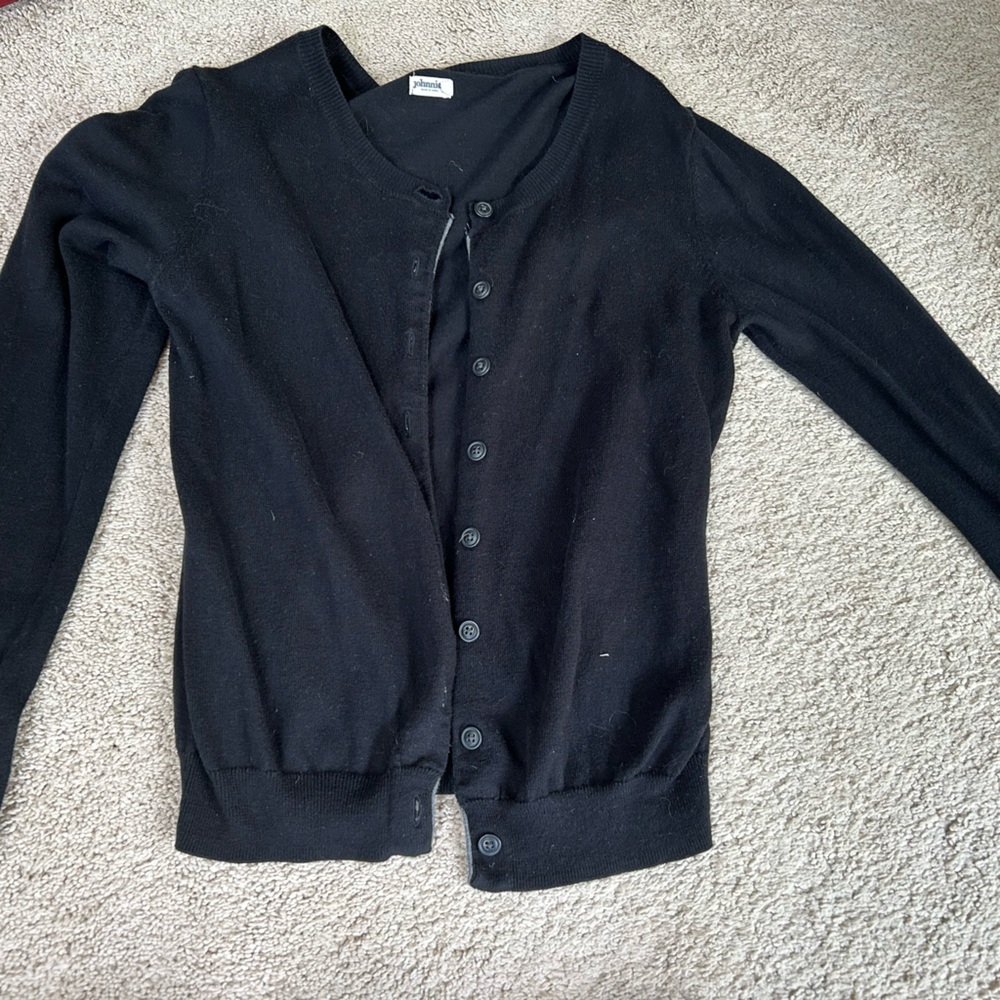 Johnnie b teen girls black cardigan